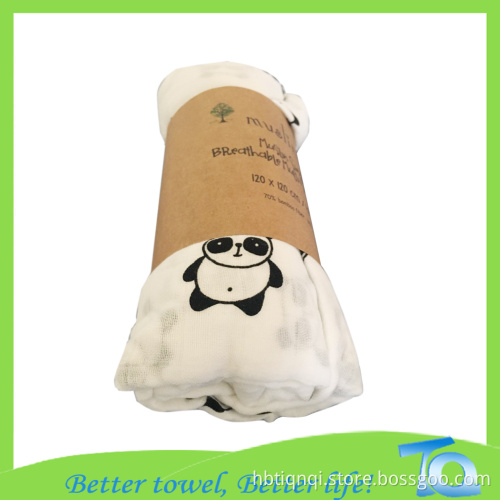 Cheap And 100% Muslin Cotton Swaddle Blanket 6 layers